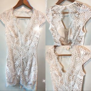 Lulu’s Lace White Dress
